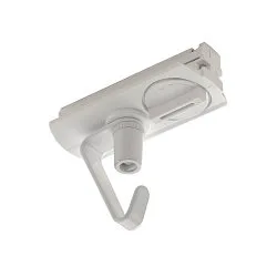Adapter für 1-Phasen HV-Stromschiene, elektrisch, mit Haken, Weiß