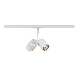 1-Phasen Strahler BIMA 2, 2-flammig, 2x GU10, IP20, inkl. Adapter, weiß