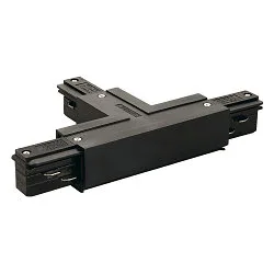 EUTRAC T-Verbinder 1 für 3-Phasen HV-Schiene, Erde links / innen, schwarz