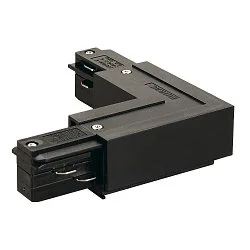 L-Verbinder für 3-Phasen HV-Schiene, Erde innen, Eckverbinder 2, schwarz