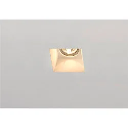 Recessed luminaire PLASTRA Downlight, GU10, square, white