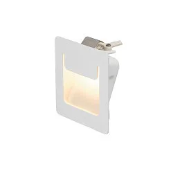 LED Einbauleuchte DOWNUNDER PUR 80 x 80, eckig, weißes Gehäuse, 3,6W LED warmweiß