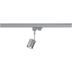 Strahler BIMA 1 GU10 50W, inkl. 3-Phasenadapter, silbergrau