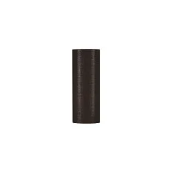 Textil-Schirm FENDA, Zylindrisch / Lang, Ø 15cm / Höhe 40cm, Schwarz / Kupfer