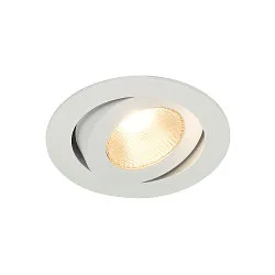 LED Einbauleuchte CONTONE ROUND Downlight, schwenkbar, weiß