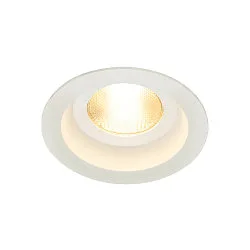 LED Einbauleuchte CONTONE ROUND Downlight, schwenkbar, weiß, IP44