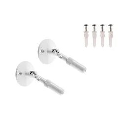 WANDHALTER, für TENSEO Niedervolt-Seilsystem, flexible, 2 Stück, weiß