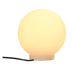 Outdoor Kugelleuchte / Bodenleuchte ROTOBALL 40 FL, IP44, E27, mit Steckerkabel, Stahl / PE, weiß, Ø 40 cm