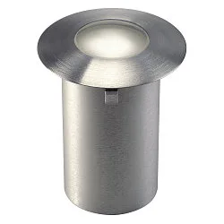 LED Recessed luminaire TRAIL-LITE LED Cover Stainless steel with satinated glass insert, LED warmwhite