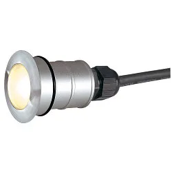 Outdoor LED Einbauleuchte POWER TRAIL-LITE, IP67 IK08, 350mA (exkl. BG), 1.4W 3000K 45lm 60°, CRi >90, schaltbar, rund