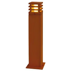 Outdoor Floorlamp RUSTY SQUARE 70, IP55, 71 x 12 x 12cm, E27 TC-DSE, FeCSi steel rust color