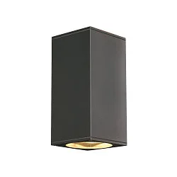 Außenwandleuchte BIG THEO UP/DOWN, eckig, IP44 IK02, 2x GU10 QPAR111 max. 75W, anthrazit