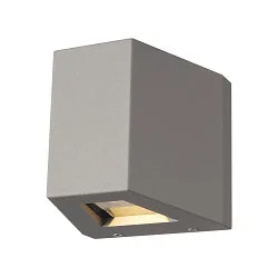 LED Außenleuchte OUT BEAM LED Wandleuchte, zweistrahlig, 3000K, IP44, silbergrau