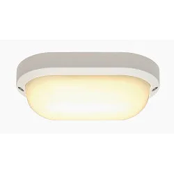 LED Außenleuchte TERANG 2 Wand-/Deckenleuchte, oval, 120°, SMD LED, 3000K, IP44, weiß