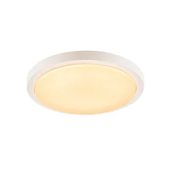 Outdoor LED Wand-/Deckenleuchte AINOS ROUND, IP44, Ø 30cm, 21W 3000K 1430lm, anthrazit / opal