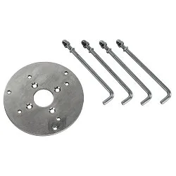 Betonanker-Set inkl. Montageplatte für VAP SLIM 30/60/90, VAP und SITRA SL, Ø 10.5cm, Edelstahl