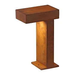 Outdoor Stehleuchte RUSTY® PATHLIGHT, IP44, Höhe 40cm, GX53 TCR-TSE max. 9W, FeCSi-Stahl gerostet