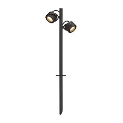 Outdoor Spießleuchte SITRA 360 SL SPIKE, IP44 IK04, 67cm, 2-flammig, 2x GX53, verstellbar, mit Steckerkabel, anthrazit