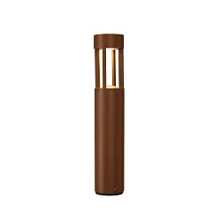 Outdoor LED Stehleuchte SLOTS 45, IP44, 4.5W 3000K 200lm, Aluminium, Rostfarben
