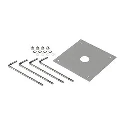 Betonanker für Outdoor LED Stehleuchte BENDO, Aluminium, silbergrau