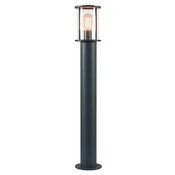 Wege- und Outdoor Standleuchte PHOTONIA, IP55 IK03, E27, Anthrazit / Glas klar