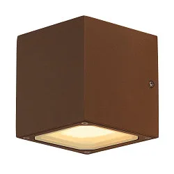 Außenwandleuchte SITRA CUBE UP/DOWN, IP44 IK02, 2x GX53 TCR-TSE max. 9W, rostfarben