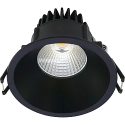 recessed luminaire VELIA round IP44, white matt dimmable 11W 2700K
