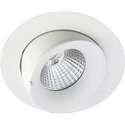 LED Einbauleuchte VELIA LARGE TILT, 13W, 1800–3000K, IP44, DTW, weiß matt
