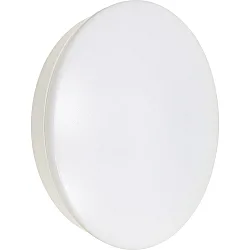 LED Deckenleuchte ECOTECH BULKHEAD mit Sensor, Ø 25cm, 12W, 3000/4000/5000K, 900/1000lm, IP54, CCT-Schalter, weiß matt