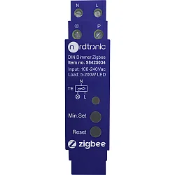 DIN-Dimmer Zigbee, Apple HomeKit, Google Assistant, Amazon Alexa, IP20, dimmbar
