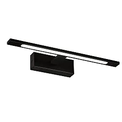 LED Wandleuchte MENCORA 16/3730-45 Spiegelleuchte, 12W, 3000-4000K, 1480lm, IP44, schwarz