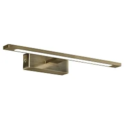 LED Wandleuchte MENORCA 16/3730-45 Spiegelleuchte, 12W, 3000-4000K, 1480lm, IP44, messing antik
