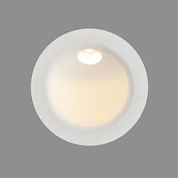 Einbau-Wandleuchte REGAL, rund, Ø 8,0 cm, 3W, 245lm, 3000K, IP54, IK07, weiß
