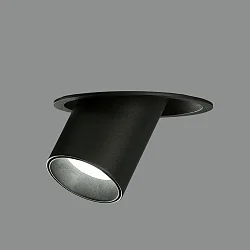 Einbau-Deckenstrahler GINA, 1 x GU10 LED, 1 x 8W, IP20, IK06, schwarz