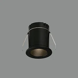 Einbau-Deckenstrahler DOT, 3W, 245lm, 3000K, IP20, IK05, schwarz