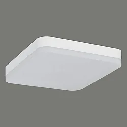 Outdoor LED Deckenleuchte SQUARE, IP54, 24W 3000K/4000K/6500 1989lm 120°, mit DIP-Switch, Weiß, ohne Sensor