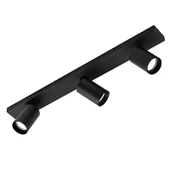 Spotleiste GINA 3874/R3, 3-flammig, 3x GU10 max. 10W, verstellbar, Schwarz