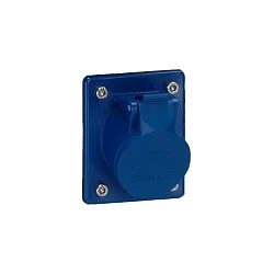 Einsatz für Albert Energiesäule Typ Nr. 4405/-07 /-09 /-17 /-19 - CEE Steckdose IP54, 16A / 230V, 3-polig, Blau / schräg