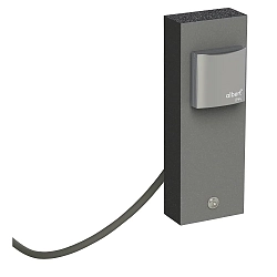 Plug & Play Steckdosenspieß, IP44, 1-fach Schuko, max. 1200W /  6.3A, 250cn Anschlusskabel + 1x Ausgang, anthrazit