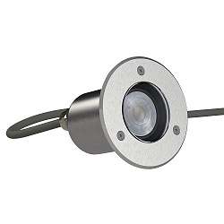 Plug & Play Boden-Einbaustrahler, IP67 IK08, 1x GU10 PAR16 (exkl.),  Edelstahl /  Sicherheitsglas, befahrbar bis 2t