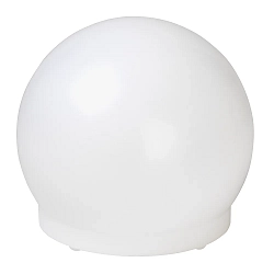 Plug & Play Kugelleuchte, IP65 IK10, Ø 30cm, 1x E27 (exkl.), inkl. Erdspieß + 250cm IP68-Kabel + Ausgang, naturweiß