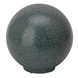Plug & Play Kugelleuchte, IP65 IK10, Ø 50cm, 1x E27 (exkl.), inkl. Erdspieß + 250cm IP68-Kabel + Ausgang, anthrazit meliert