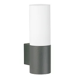 Außenwandleuchte Typ Nr. 0377, IP54, E27 max. 20W, Aluminium-Guss / Opalglas, anthrazit