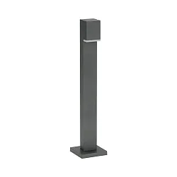LED Pollerleuchte Typ Nr. 2065, IP44, Höhe 70cm, 230V, 3.2W 3000K 330lm, Alu-Guss / Acrylglas satiné / klar, Anthrazit