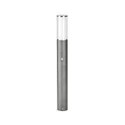 Pollerleuchte Typ Nr. 2269 mit Bewegungsmelder (Typ Nr. 2070), Höhe 90cm, E27 max. 20W,  Edelstahl, Edelstahl / Anthrazit