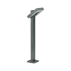 LED Pollerleuchte Typ Nr. 2091, IP54, Höhe 90cm, 16W 3000K 1600lm, schwenkbar 120°, Alu-Guss / Satinglas, Anthrazit