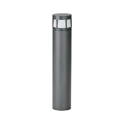 LED Pollerleuchte Typ Nr. 2232, IP54, Höhe 70cm, 10W 3000K 900lm, Alu-Guss / Opalglas, dimmbar, Anthrazit