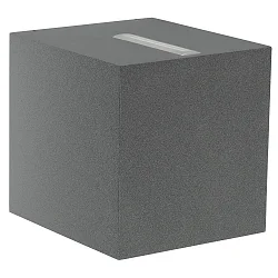 LED Wandstrahler Typ Nr. 2442, 2-seitig, Lichtaustritt: eng/breit, 2x 13W, 3000K, 1600lm, anthrazit