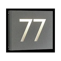 LED Hausnummernleuchte Typ Nr. 6004, 1- bis 2-stellig, 2W, 120lm, 3000K