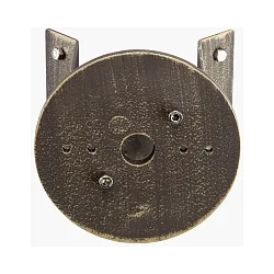 Corner bracket round Type No. 1005 for Albert Outdoor Wall luminaires, brown brass